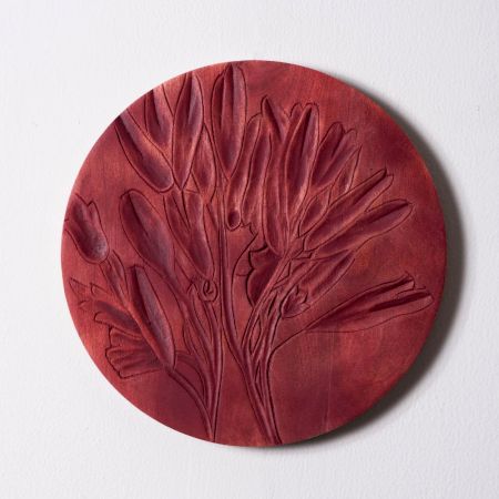 Elegant Botanical Wall Plate Set of 4